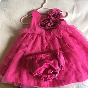 Pink formal baby girl dress